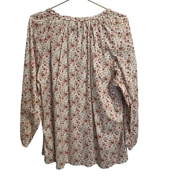 Brit & Bridle Long Sleeve Floral Blouse Size 2X - Picture 7 of 8